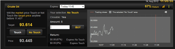 No Touch Example From 24Option.com