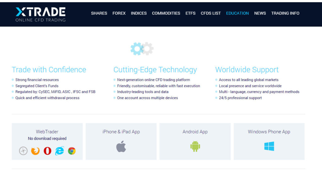 xtrade home